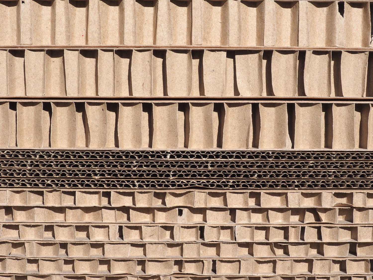 Cardboard flutes